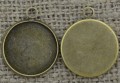 10165 Klasyczna baza medalionu w kolorze brązu na kaboszon 16mm