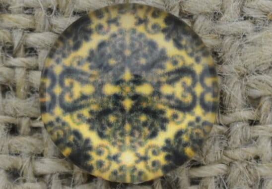 046341 Kaboszon szklany z obrazkiem 10mm
