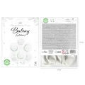 [d03010] Balony ze srebrnym nadrukiem "Komunia Święta" 6szt