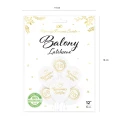 [d03009] Balony ze złotym nadrukiem "Komunia Święta" i gołębiem 6szt