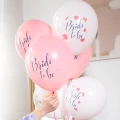 [d03012] Balony lateksowe z nadrukiem "Bride to be" 6szt