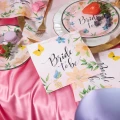 [d04081] Serwetki papierowe różowe Bride to be kwiaty 10szt