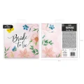 [d04081] Serwetki papierowe różowe Bride to be kwiaty 10szt