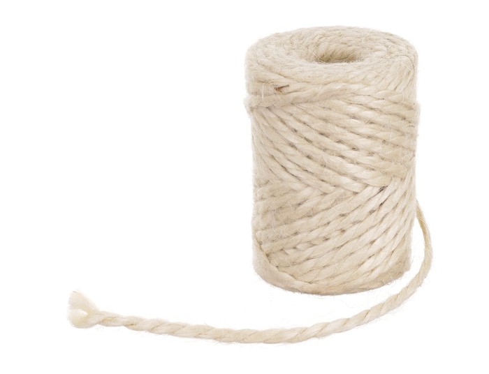 [74181] Sznurek jutowy bielony 200g 7mm 12m (26/6/3)