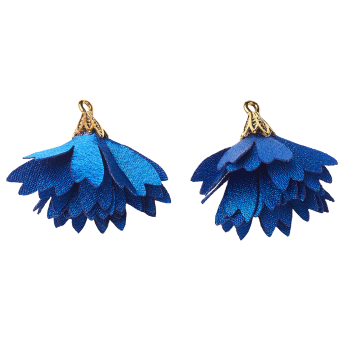 [207278] Zawieszka materiałowa frędzel chabrowy