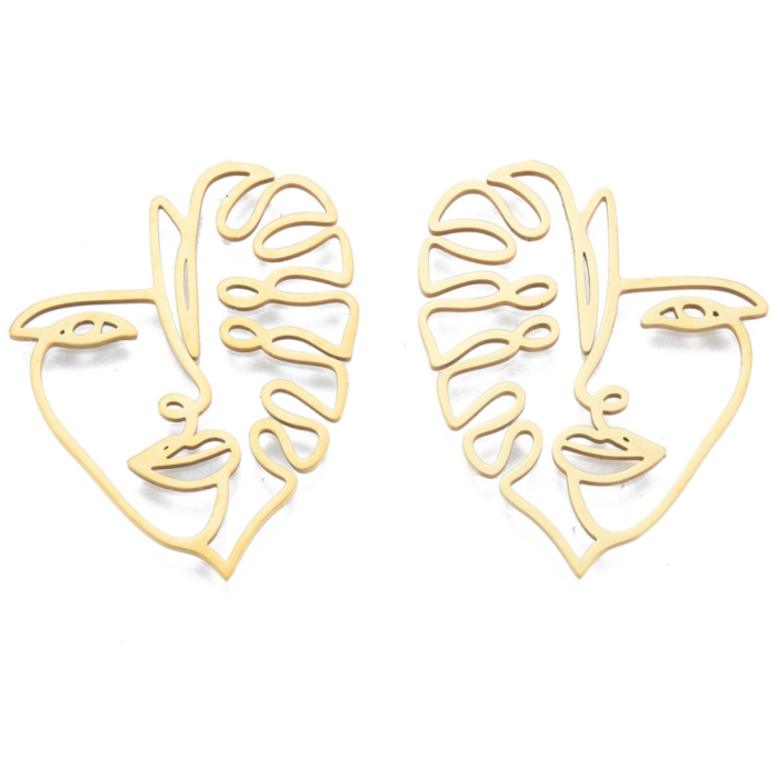 [212124] Element ozdobny łącznik ze stali nierdzewnej twarz