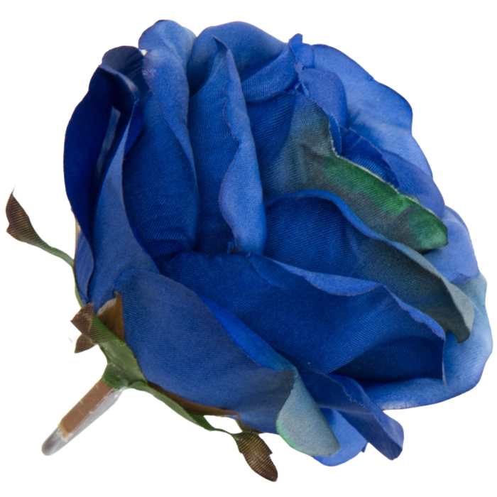 [w04220] Róża główka 9cm chabrowa cieniowana