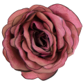[w04219] Róża główka 9cm brudno-różowa ciemna