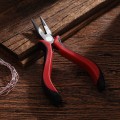[55906] Szczypce jubilerskie kombinerki płaskie czerwone