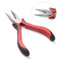 [55906] Szczypce jubilerskie kombinerki płaskie czerwone