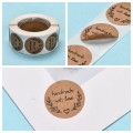 [72148] Naklejki z napisem "handmade with love" 500szt