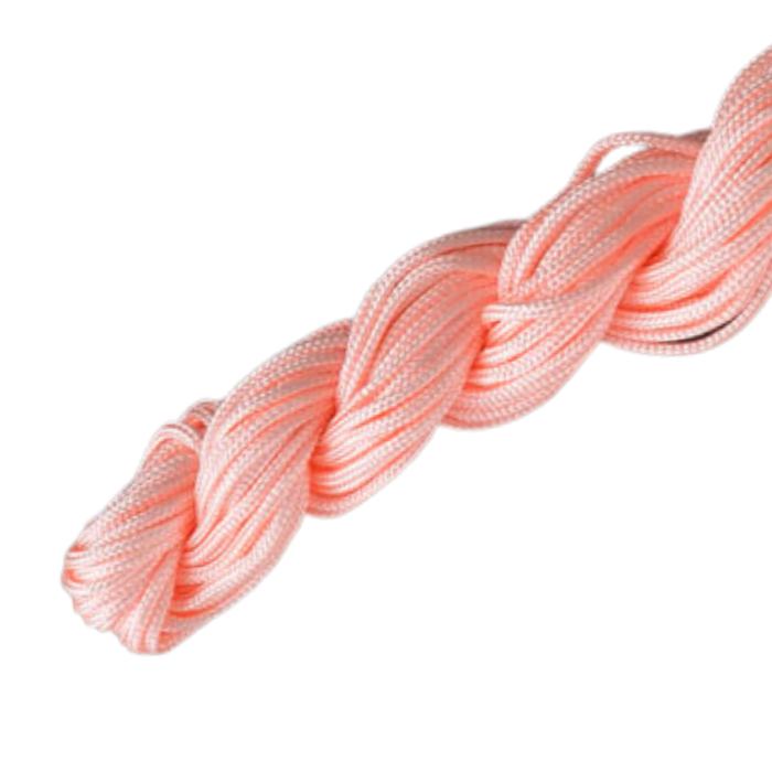 [73854] Sznurek nylonowy 2mm łososiowo-różowy 4m