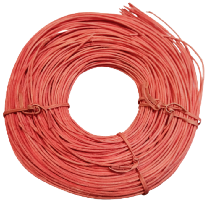 [61212] Rattan w krążku 1,7mm 100g ciemny koralowy