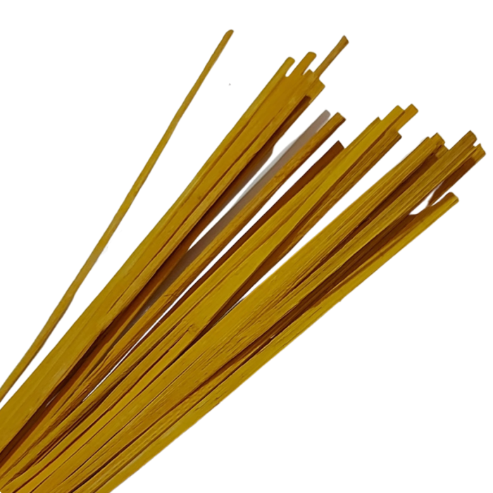 [61231] Rattan płaski około 45-50g blady pomarańczowy