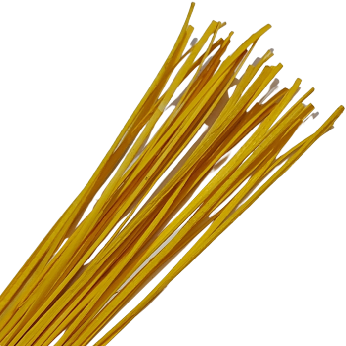 [61230] Rattan płaski około 45-50g ciepły żółty