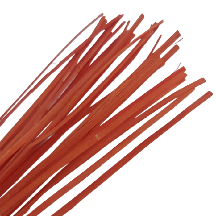 [61233] Rattan płaski około 45-50g karminowy