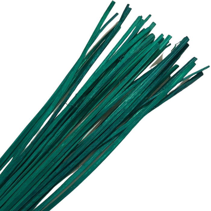 [61244] Rattan płaski około 45-50g szmaragdowy