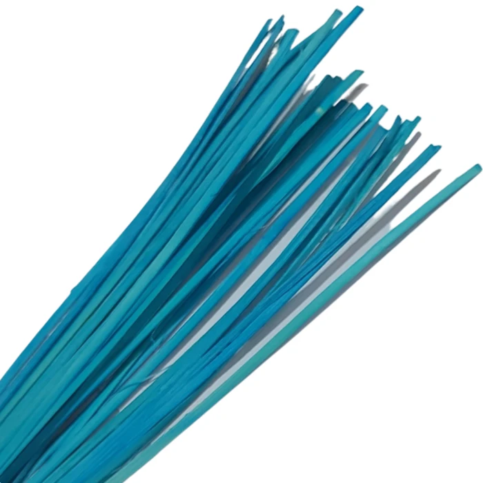 [61246] Rattan płaski około 45-50g lazurowy