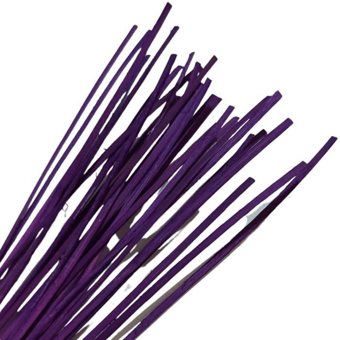 [61249] Rattan płaski około 45-50g bakłażanowy