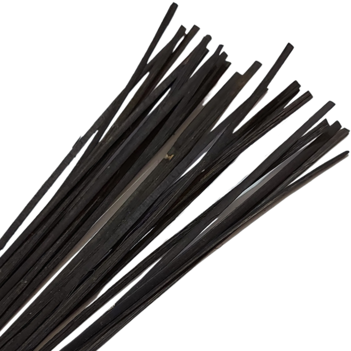 [61253] Rattan płaski około 45-50g czarny