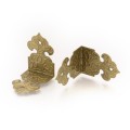 [k0529] Narożnik do szkatułki kolor brąz 26*18mm
