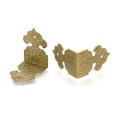 [k0529] Narożnik do szkatułki kolor brąz 26*18mm