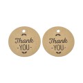 [071109] Papierowe metki z napisem "Thank  YOU" 40szt