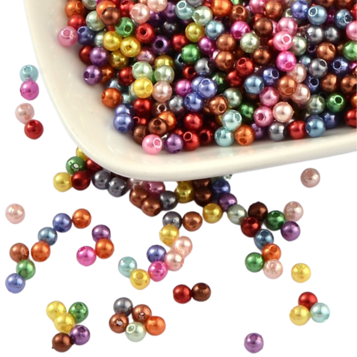 [70270] Koralik perełka 4mm 150szt mix kolorów