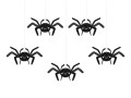 [80525] Dekoracja na Halloween- pająki do zawieszenia