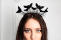 [80516] Opaska do włosów na Halloween 7 nietoperzy