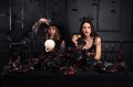 [80516] Opaska do włosów na Halloween 7 nietoperzy
