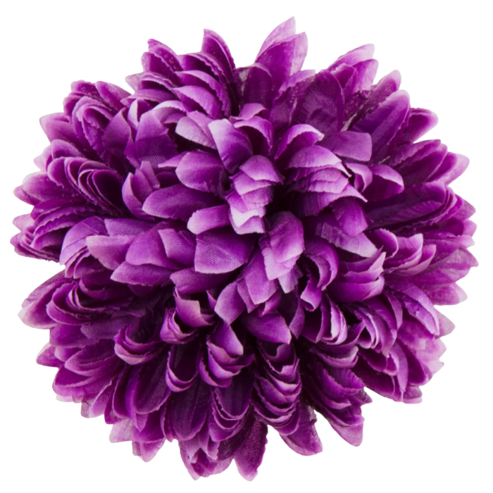 [680909] Główka chryzantema 16 płatków 14cm purpurowa