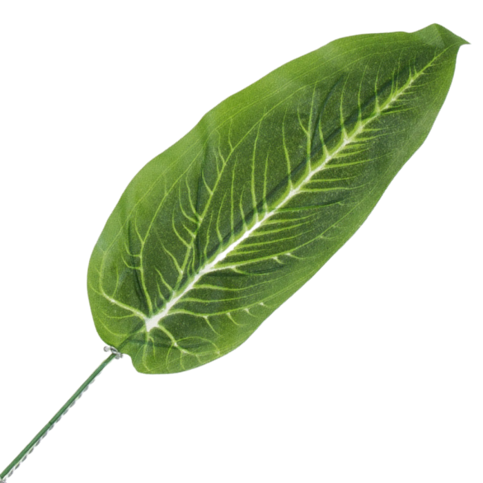 [680892] Liść dekoracyjny nr 27 zielony 49cm