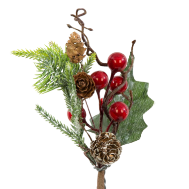 [680260] Gałązka z szyszkami i czerwonymi kuleczkami.png