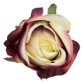 [w04236] Róża główka 9cm kremowo-biskupia