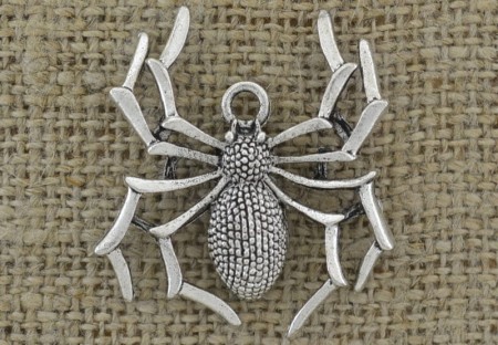 [307493] Zawieszka pająk kolor srebrny