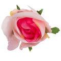 [w04238] Róża główka 9cm jasnoróżowa cieniowana