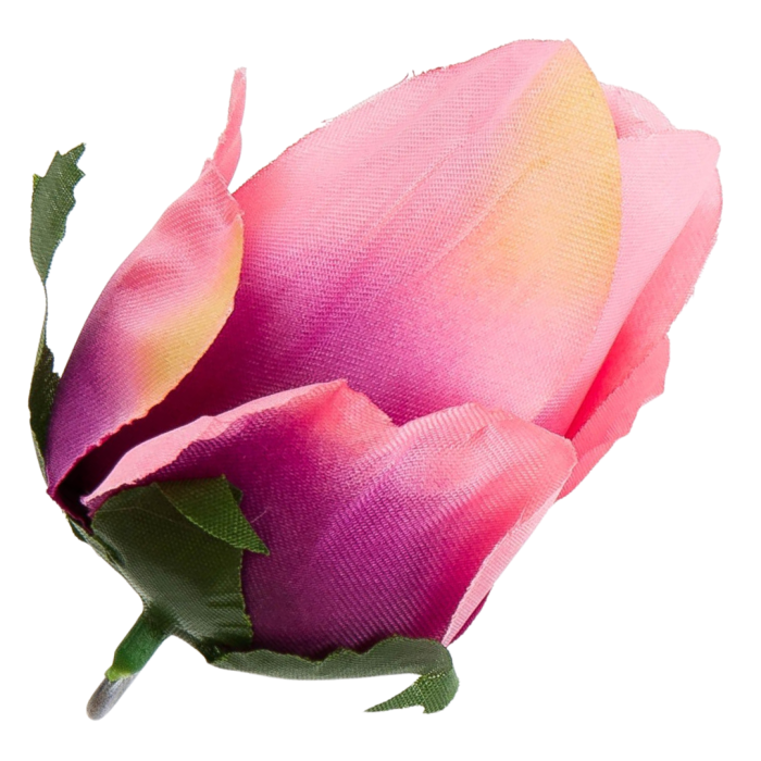 [w04239] Róża główka 9cm cukierkowo-różowa z biskupim