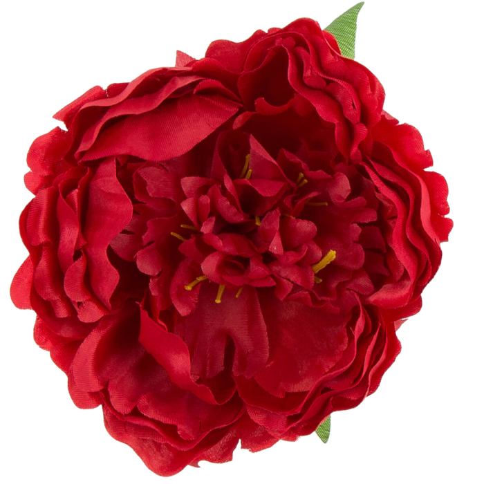 [w03025] Główka kwiatowa peonia duża 12cm czerwona