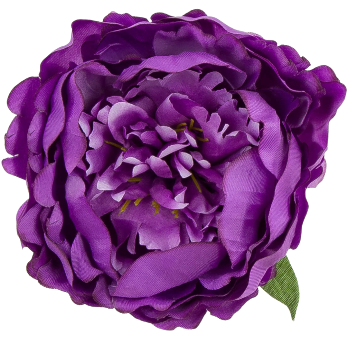 [w03026] Główka kwiatowa peonia duża 12cm fioletowa