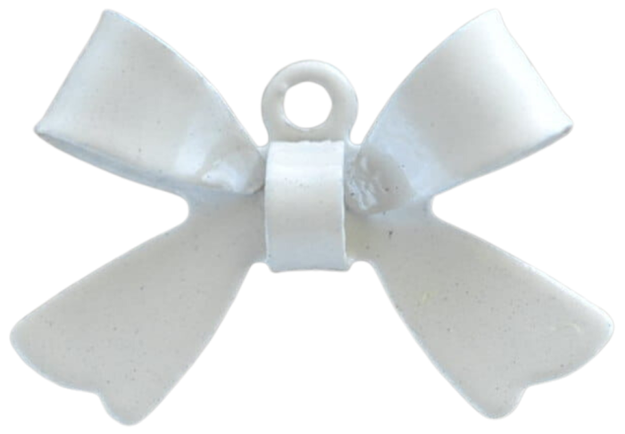 [00720] Zawieszka mała kokardka w kolorze białym.png