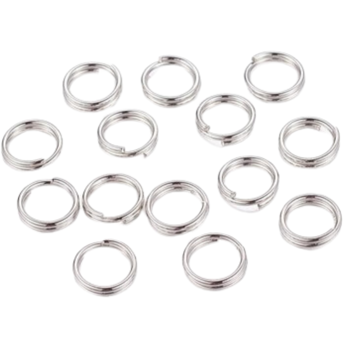 [301025] Ogniwka sprężynki 4mm kolor ciemnego srebra 200szt