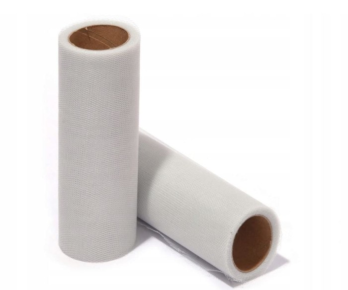 [750103] Tiul dekoracyjny na rolce 50cm 9m srebrny