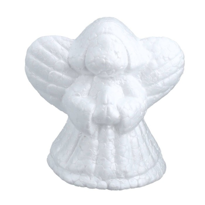 [608107] Aniołek styropianowy 10cm biały