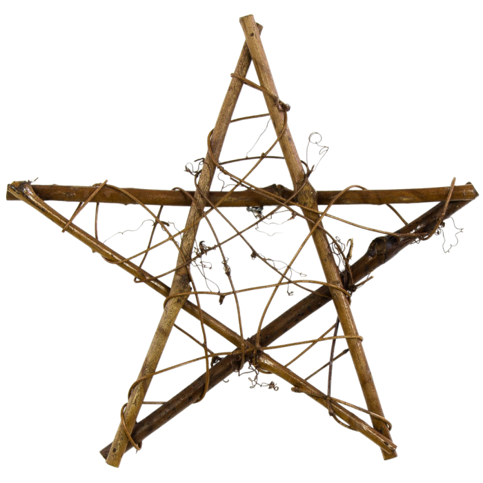 [680193] Dekoracja rattanowa gwiazdka 30cm