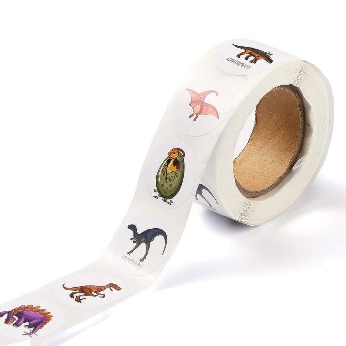 [721115] Naklejki motywacyjne dinozaury 500szt