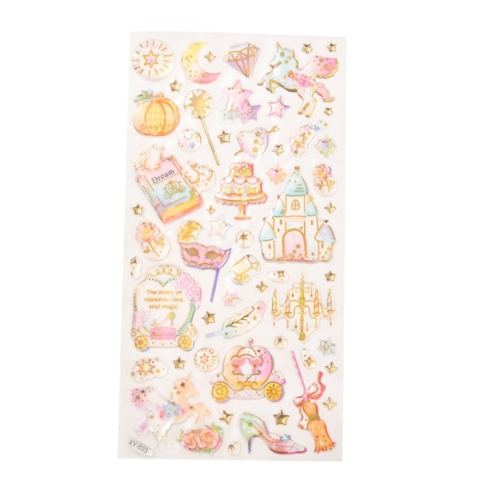 [721118] Naklejki wypukłe z motywem bajek