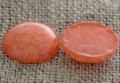 046223 Kaboszon z żywicy crackle 20mm łososiowy 2szt