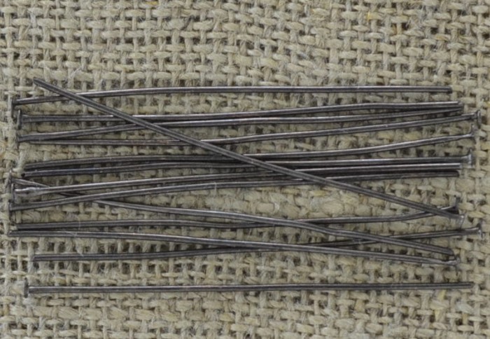 [30916] Szpilki biżuteryjne czarne 50mm 35 szt