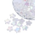 [702173] Koraliki gwiazdki akrylowe 10mm transparentne 10szt